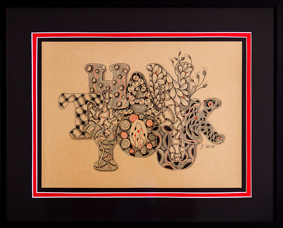 ©2020 Joseph Petry Original Artwork "Danke"